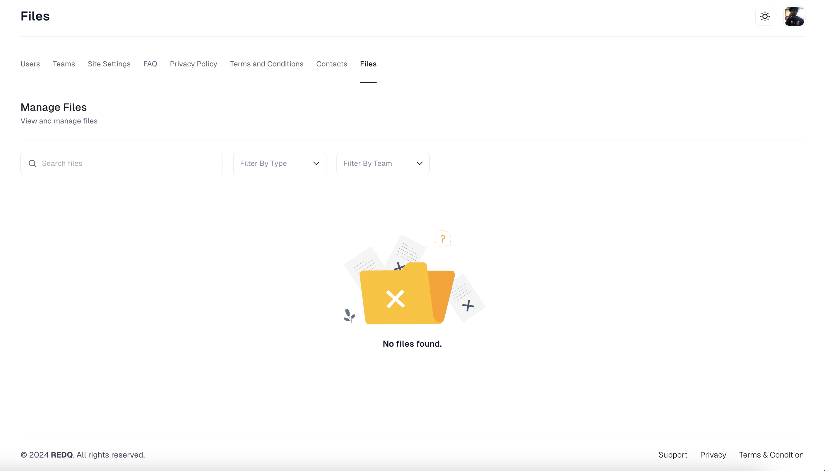 User Profile Settings Preview